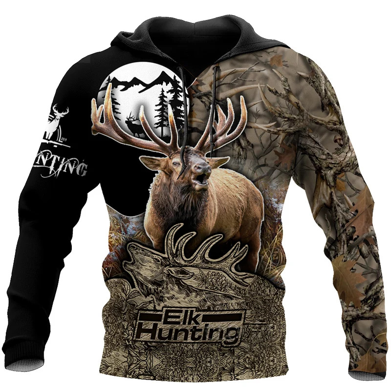 Outdoor Hunting Pictures - Цельные модные толстовки с 3D принтом