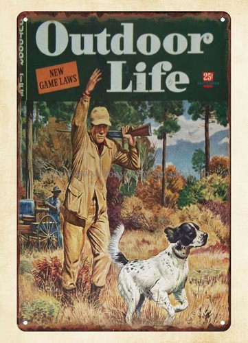 Hunting Dog Outdoor - Обложка журнала OUTDOOR LIFE 1944 года