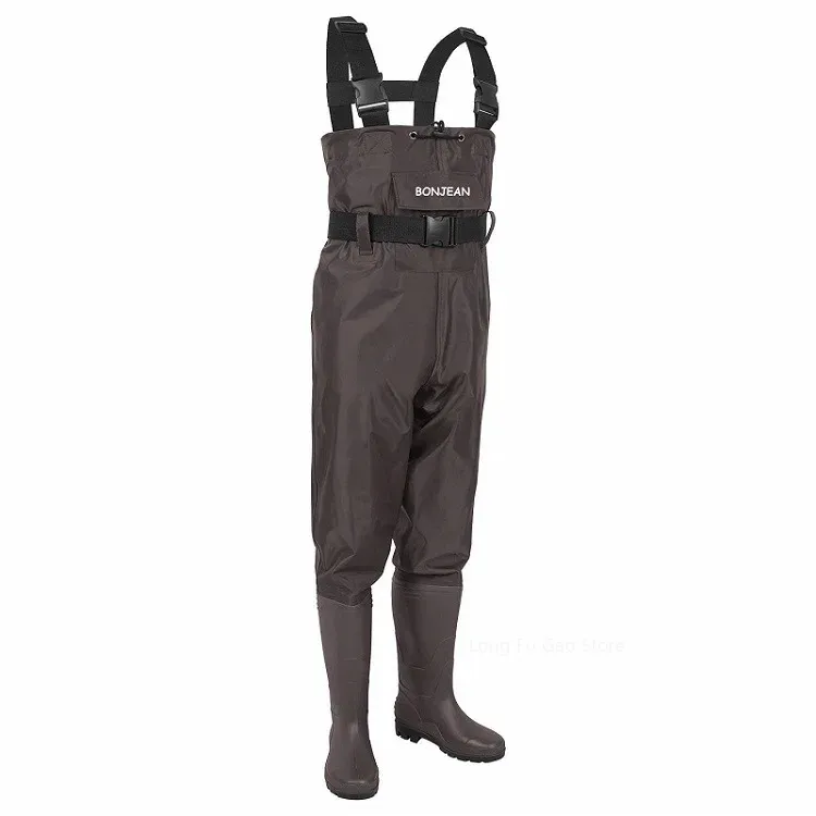 Fishing Waders Breathable - Брюки-вейдеры для рыбалки, комбинезон с ботинками,