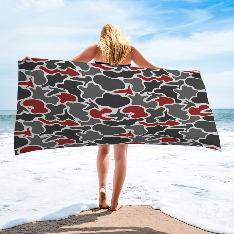 Outdoor Hunting Blanket - Пляжное полотенце-плед для охотников, камуфляж красного
