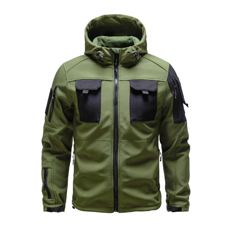 Safari Outdoor Hunting Jackets - Осенне-зимняя уличная мужская флисовая куртка, водонепроницаемый