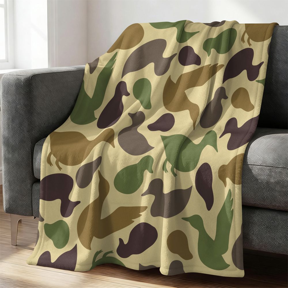 Outdoor Hunting Blanket - Плед из фланели с узором уток,