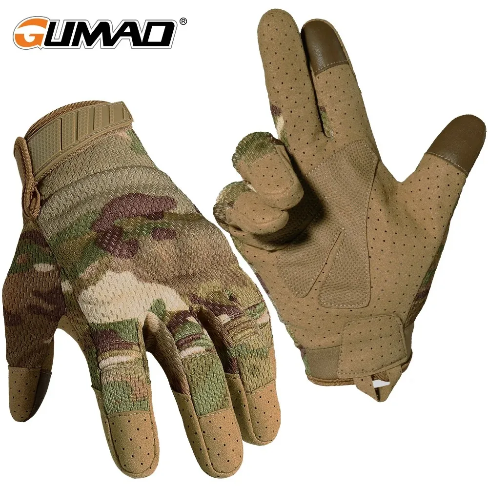 Outdoor Hunting Bike - Камуфляжные тактические перчатки с сенсорным экраном,