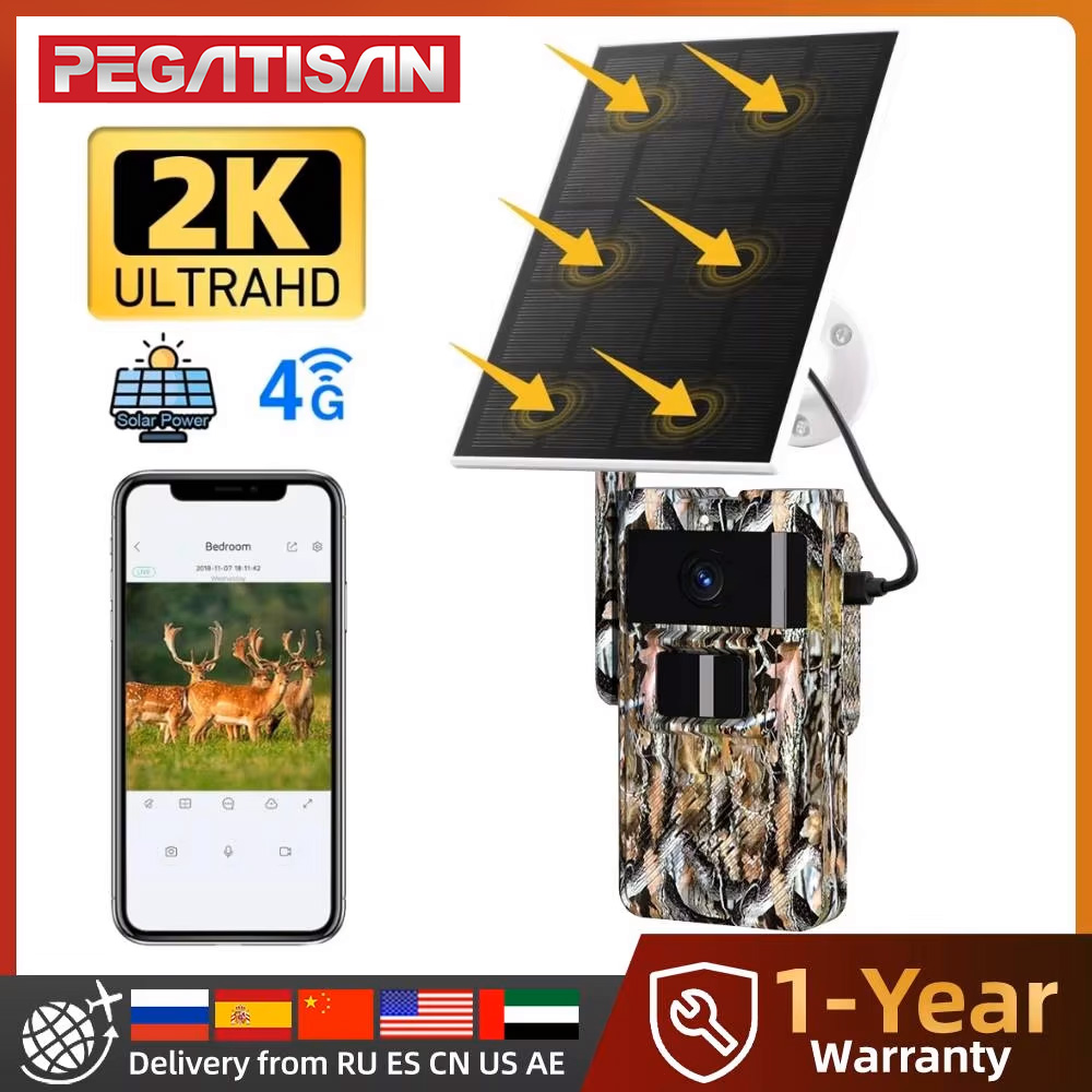 Outdoor Hunting Pictures - PEGATAH 4G камера следа на солнечной