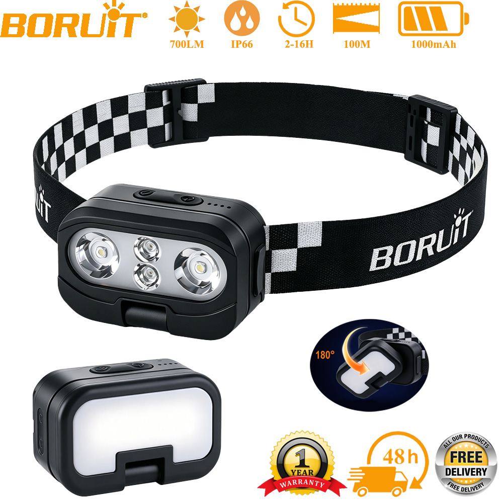 Outdoor Hunting Bike - Светодиодный налобный фонарь BORUiT RT400, 700