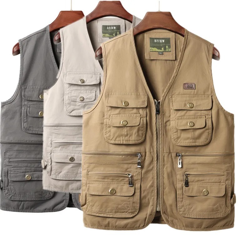 Safari Outdoor Hunting Jackets - Мужской жилет с множеством карманов, безрукавка,