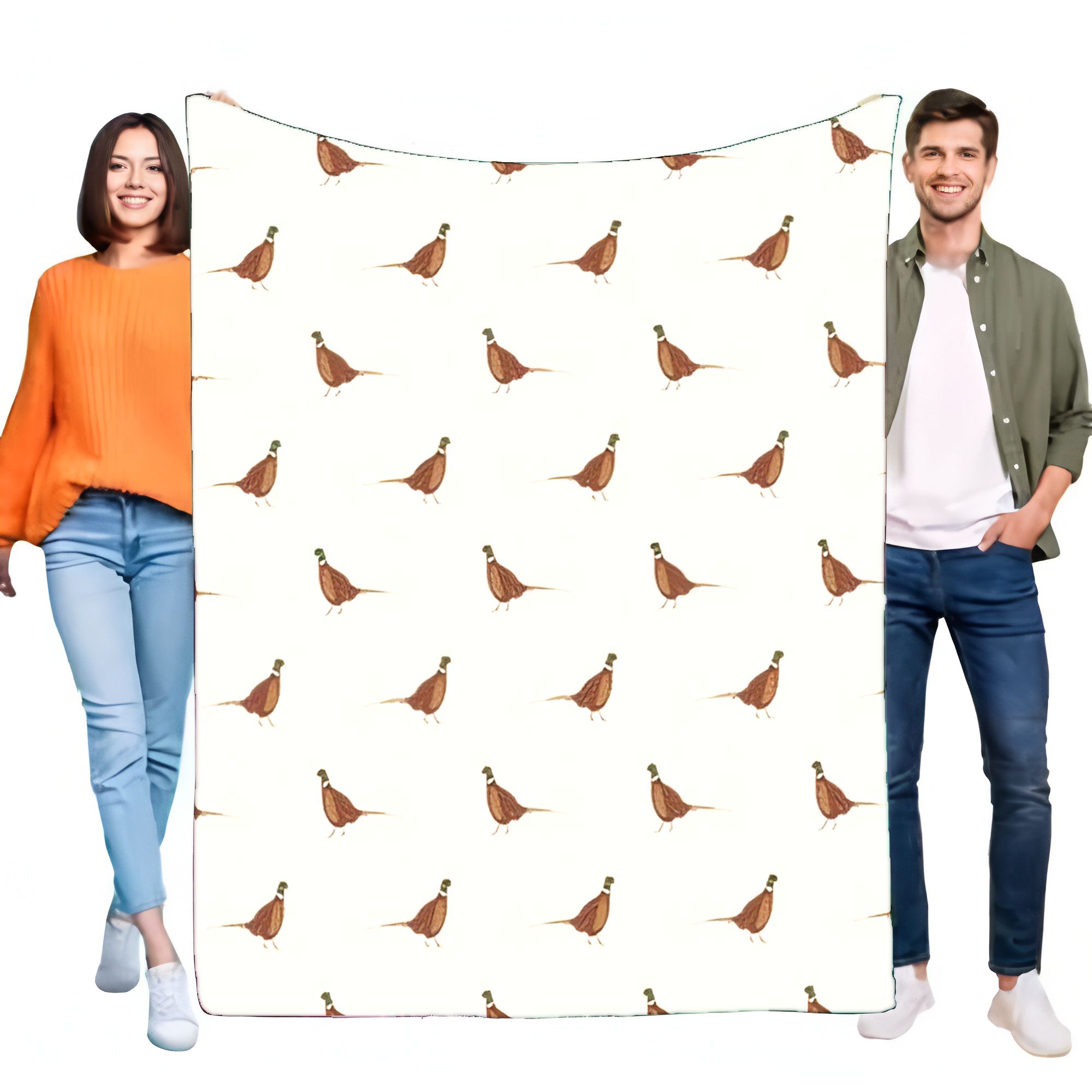Outdoor Hunting Blanket - Фланелевое одеяло с принтом фазана в