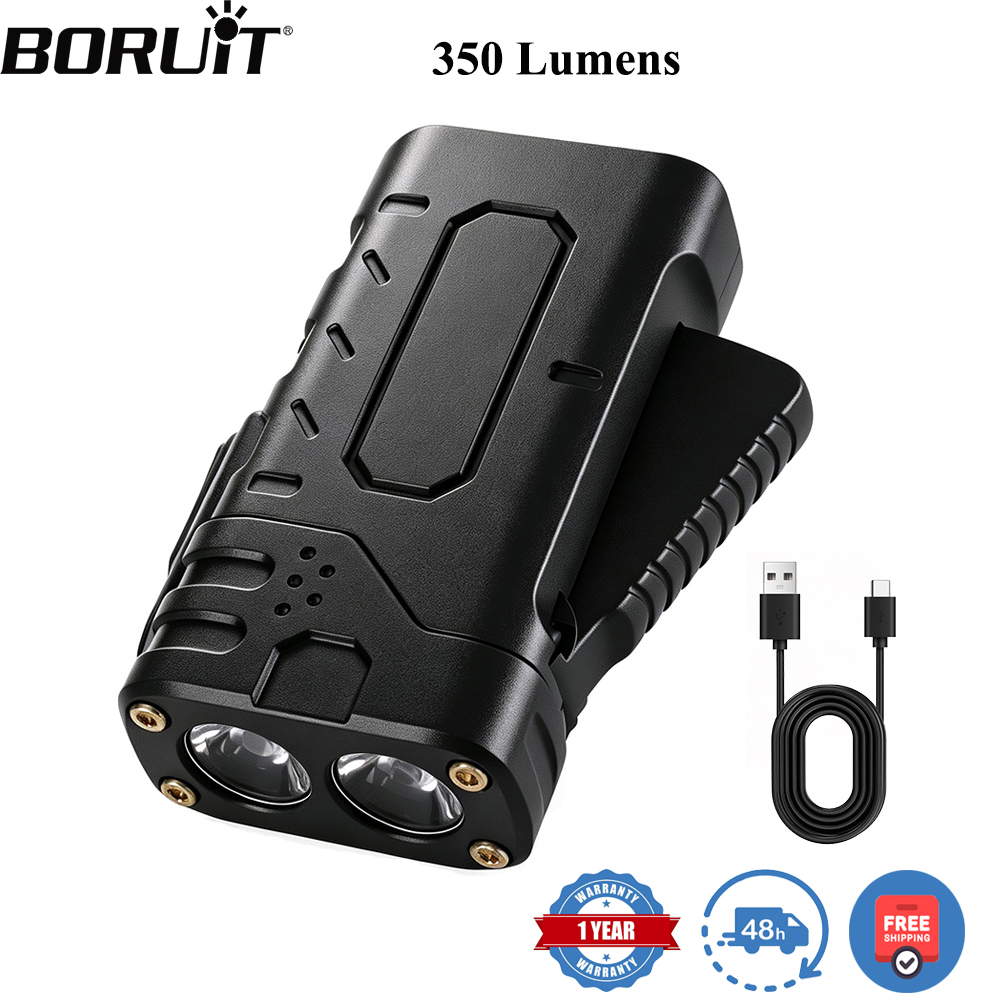 Outdoor Hunting Lights - BORUIiT Ручной фонарь EDC с LED-подсветкой,