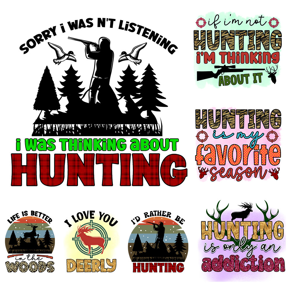 Outdoor Hunting Pictures - Термотрансферные нашивки для одежды: милые дизайнерские