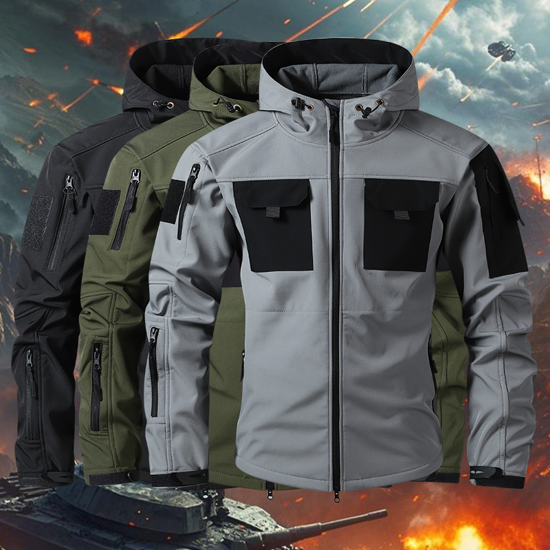 Safari Outdoor Hunting Jackets - Мужские тактические куртки из софтшелла, водонепроницаемая