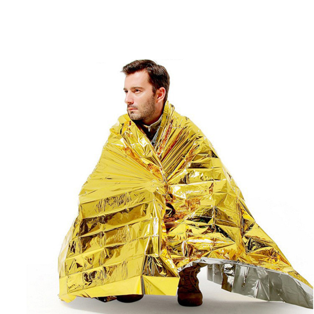 Outdoor Hunting Blanket - Фольгированное спасательное одеяло для выживания, легкое,