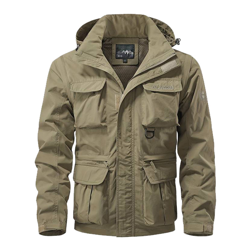 Safari Outdoor Hunting Jackets - Ветрозащитная куртка с капюшоном со съемными