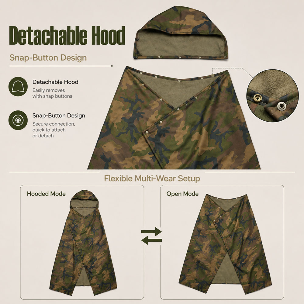 Тактическое камуфляжное флисов – обзор и цена Outdoor Hunting Blanket