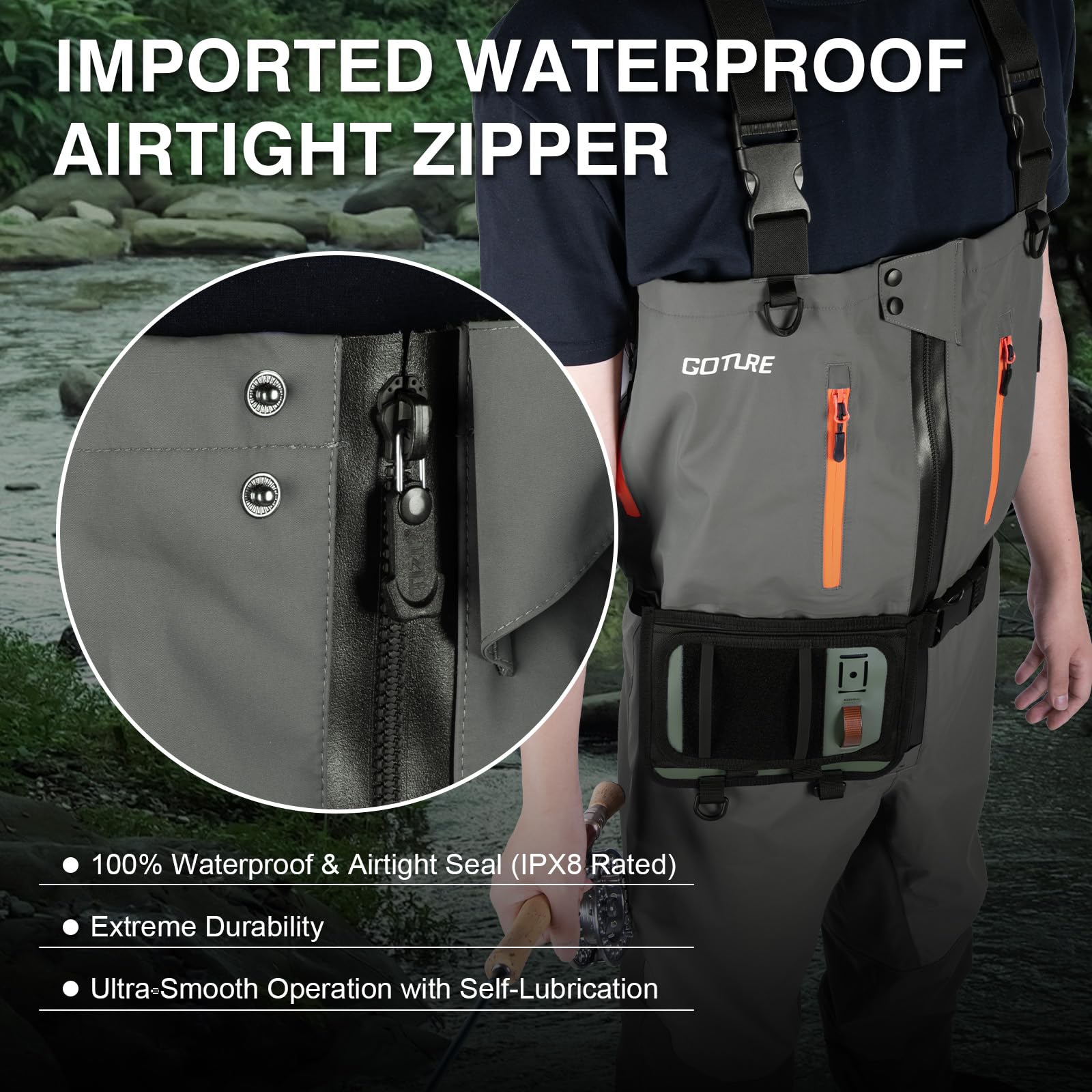 Goture 5-слойные водонепроница – обзор и цена Fishing Waders Breathable