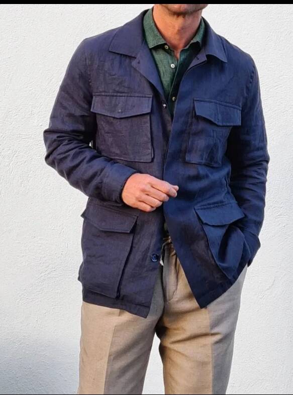 Винтажные льняные мужские курт – обзор и цена Safari Outdoor Hunting Jackets