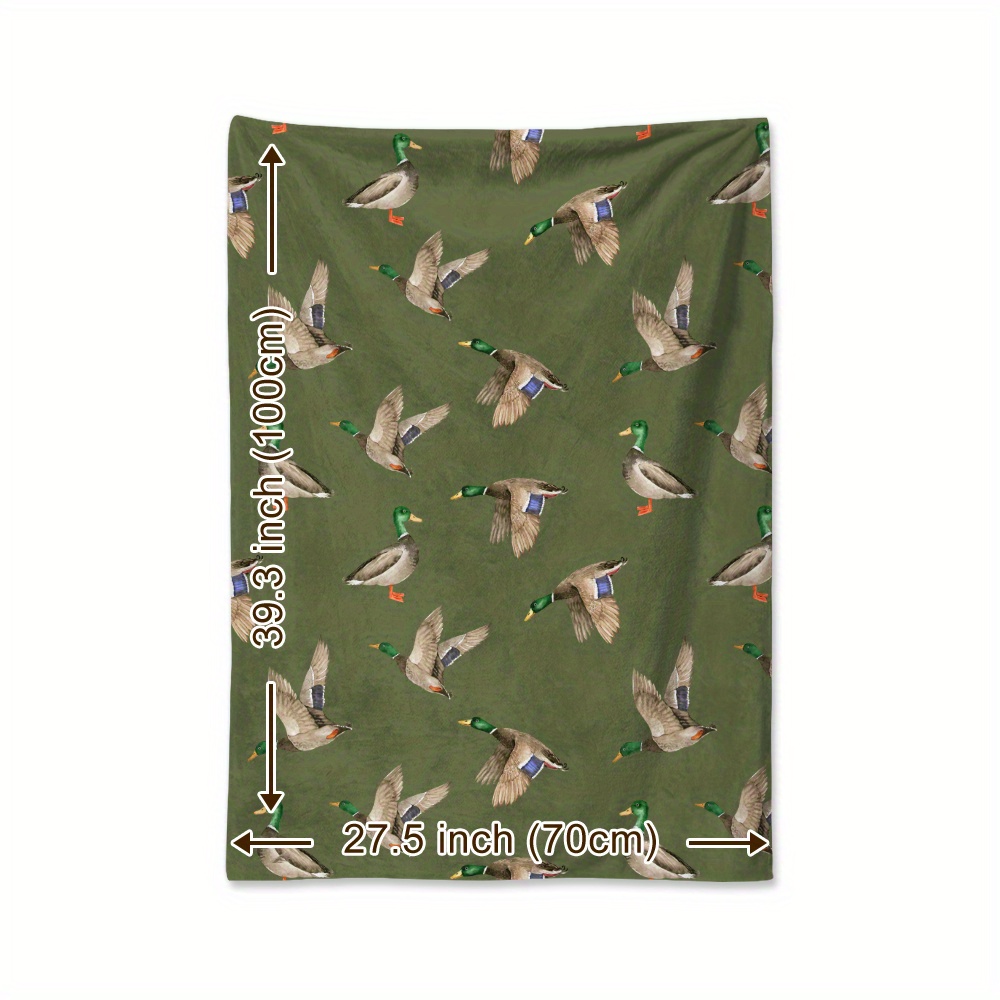 Флисовое одеяло с принтом утки – обзор и цена Outdoor Hunting Blanket