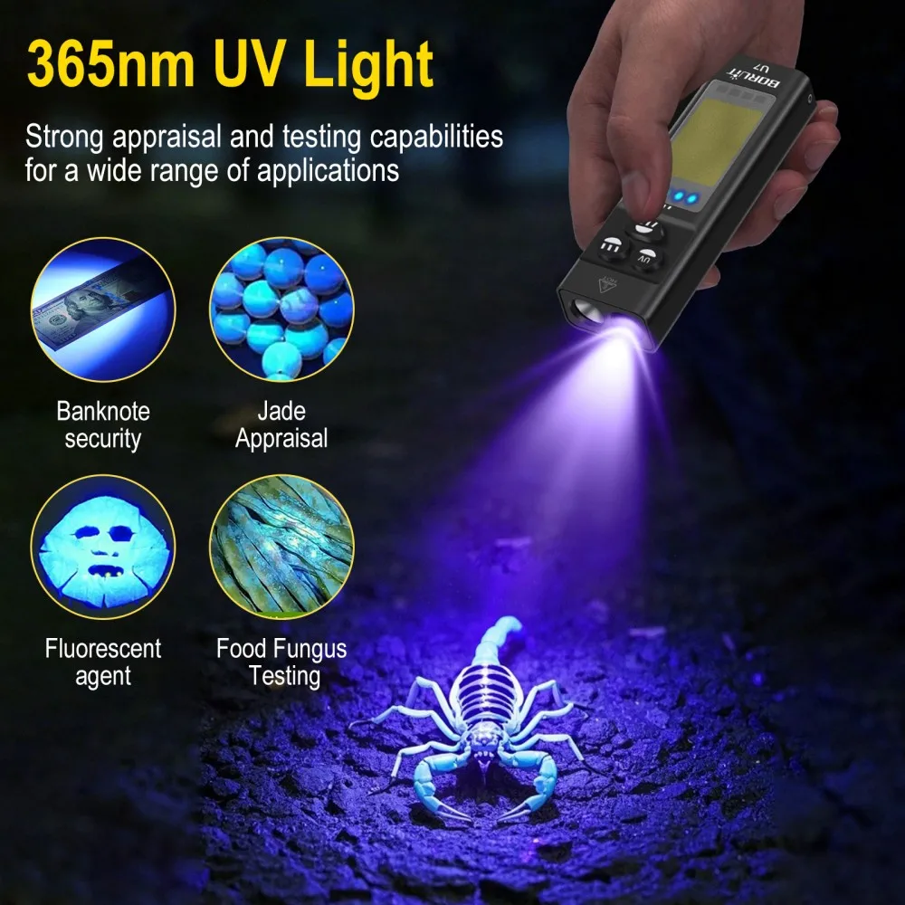 BORUiT U7 УФ-светодиодный фона – обзор и цена Outdoor Hunting Lights