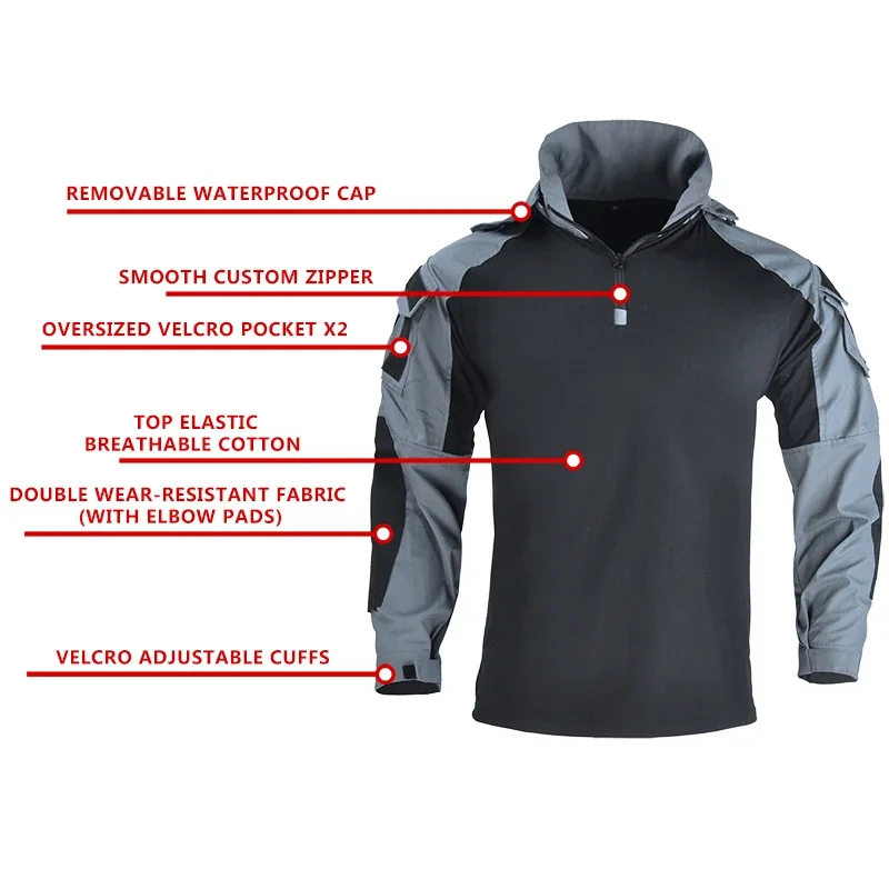 Камуфляжная боевая футболка с  – обзор и цена Hunting Outdoor Clothing