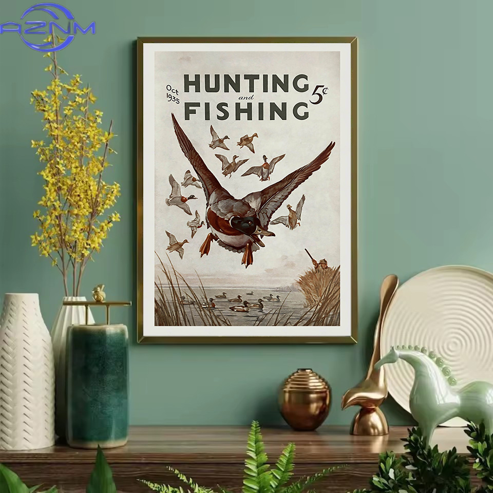 AZNM Ретро-постер с изображени – обзор и цена Outdoor Hunting Pictures